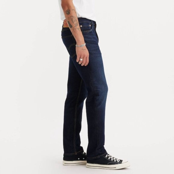 Levi 511 30 x 30 Slim Fit Stretch Denim Zip Fly 5-Pocket Dark Wash Blue Jeans - Picture 2 of 15